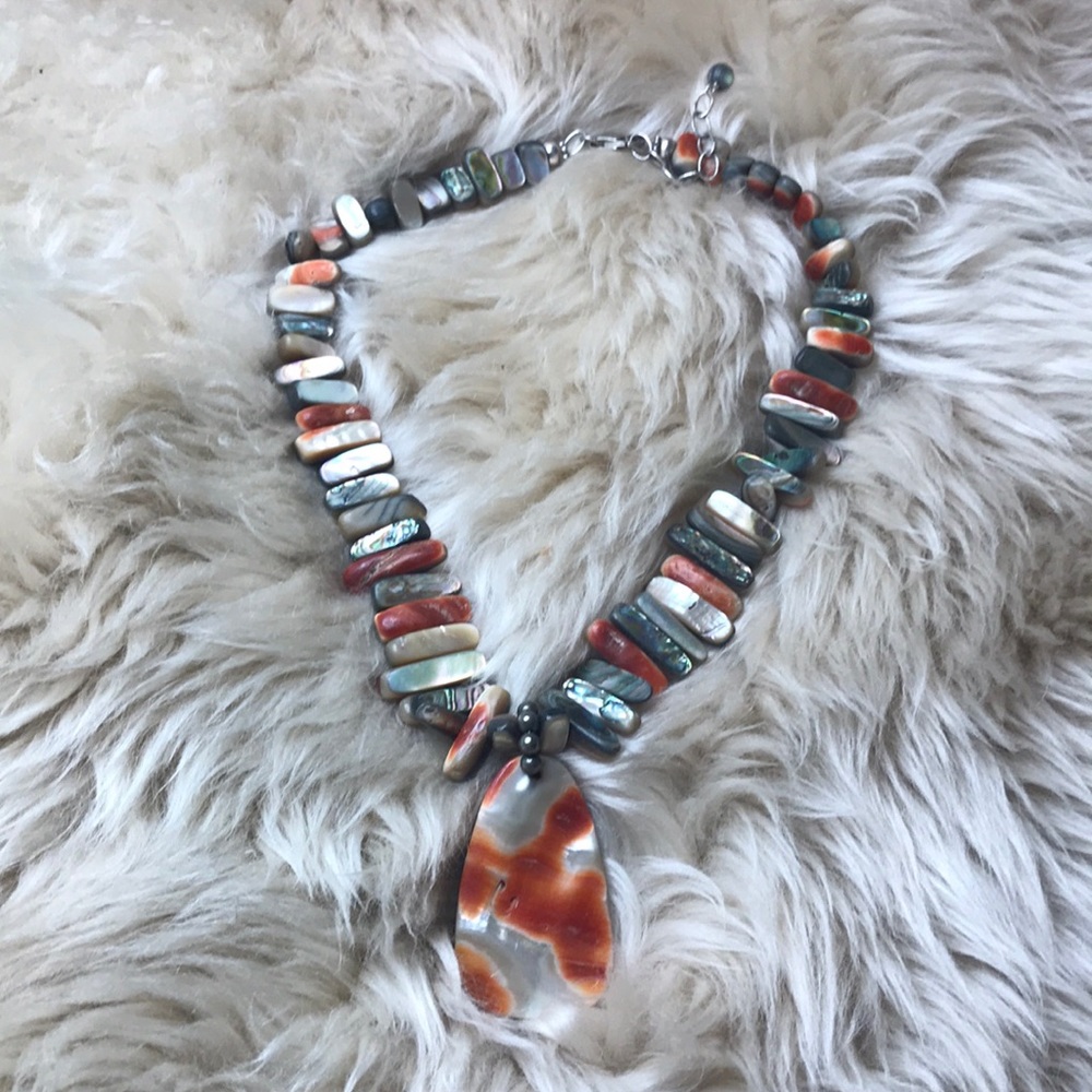 Silpada Retired Cali Abalone Necklace